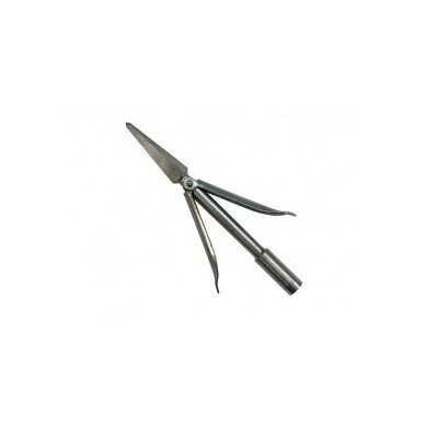 Zinc-coated speartip «Tethraedral»